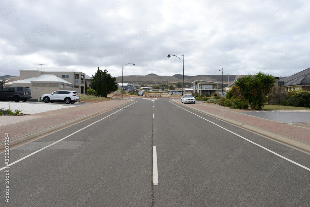 Road and hills