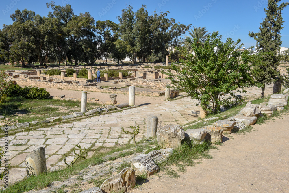 Roman archeological site of El Jem on Tunisia