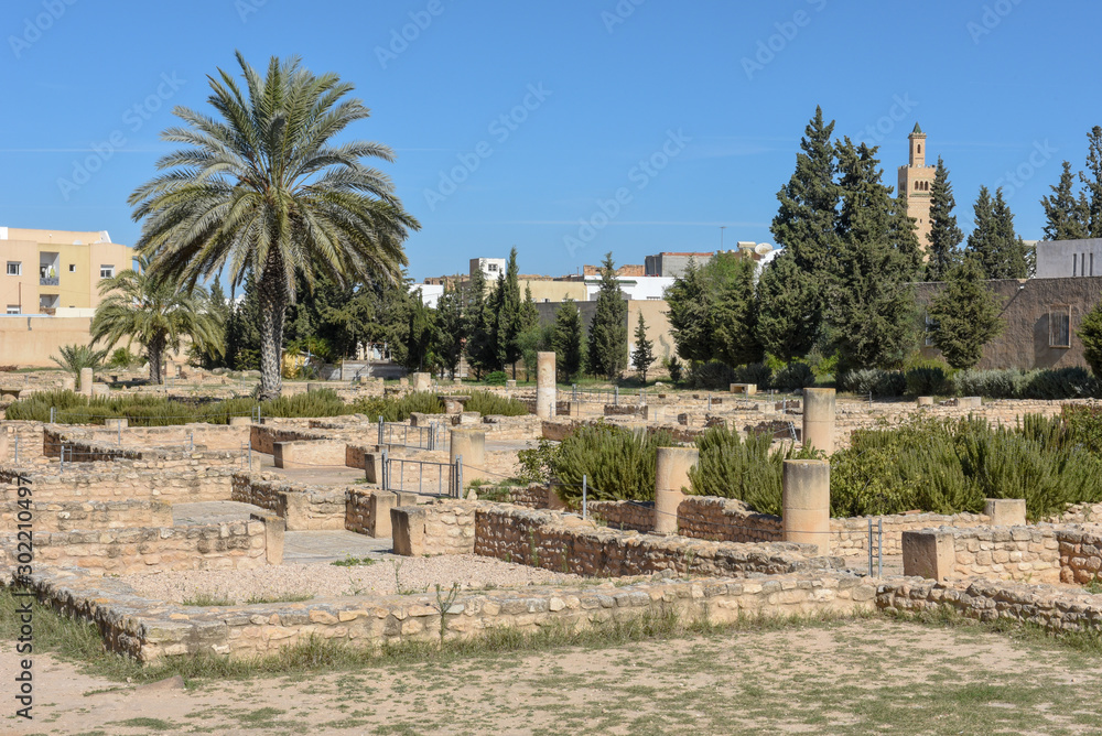 Roman archeological site of El Jem on Tunisia