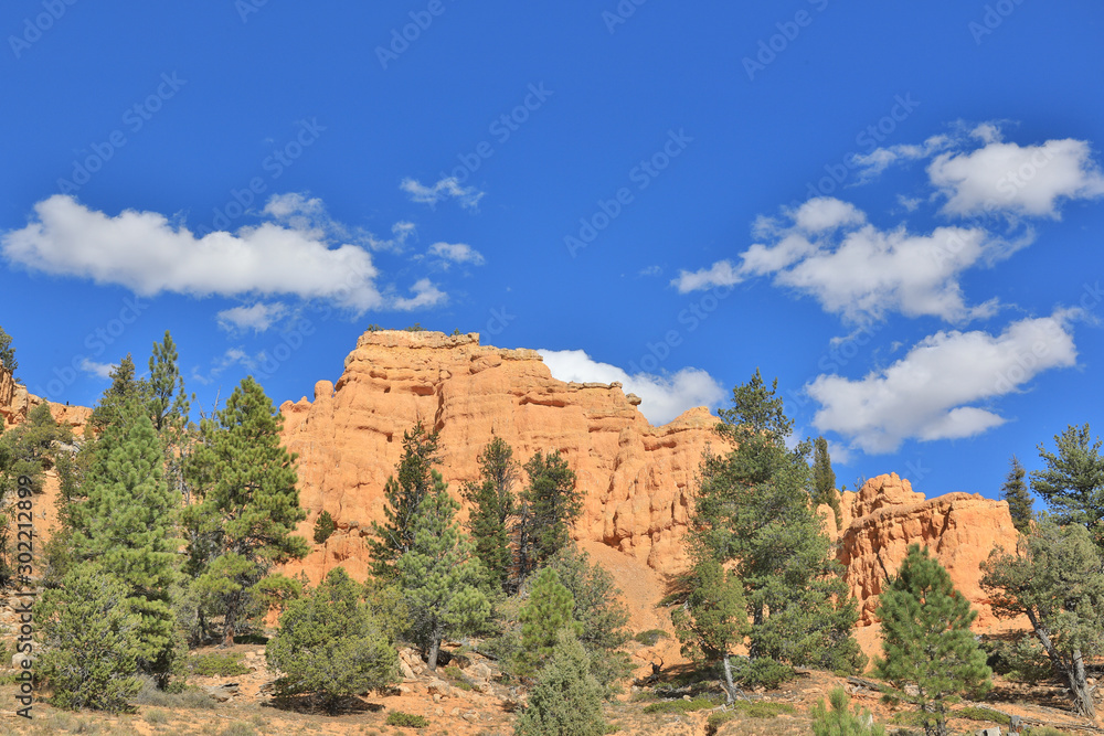 Beautiful Red Rock Formations in Utah, USA