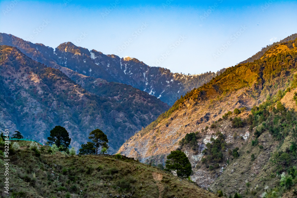 Mountains in Dharamshala, Himachal Pradesh, India