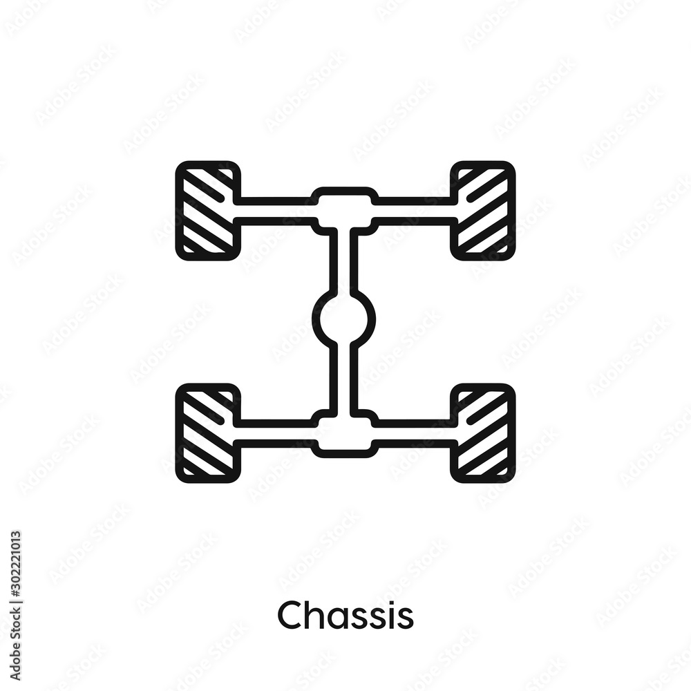 chassis icon vector symbol sign chassis icon vector symbol sign