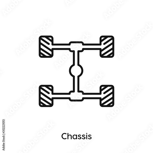 chassis icon vector symbol sign