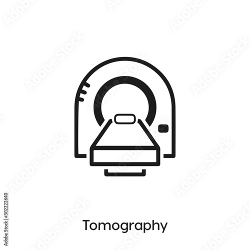 tomography icon. tomography icon vector. Linear style sign for mobile concept and web design. tomography symbol illustration. vector graphics - Vector	