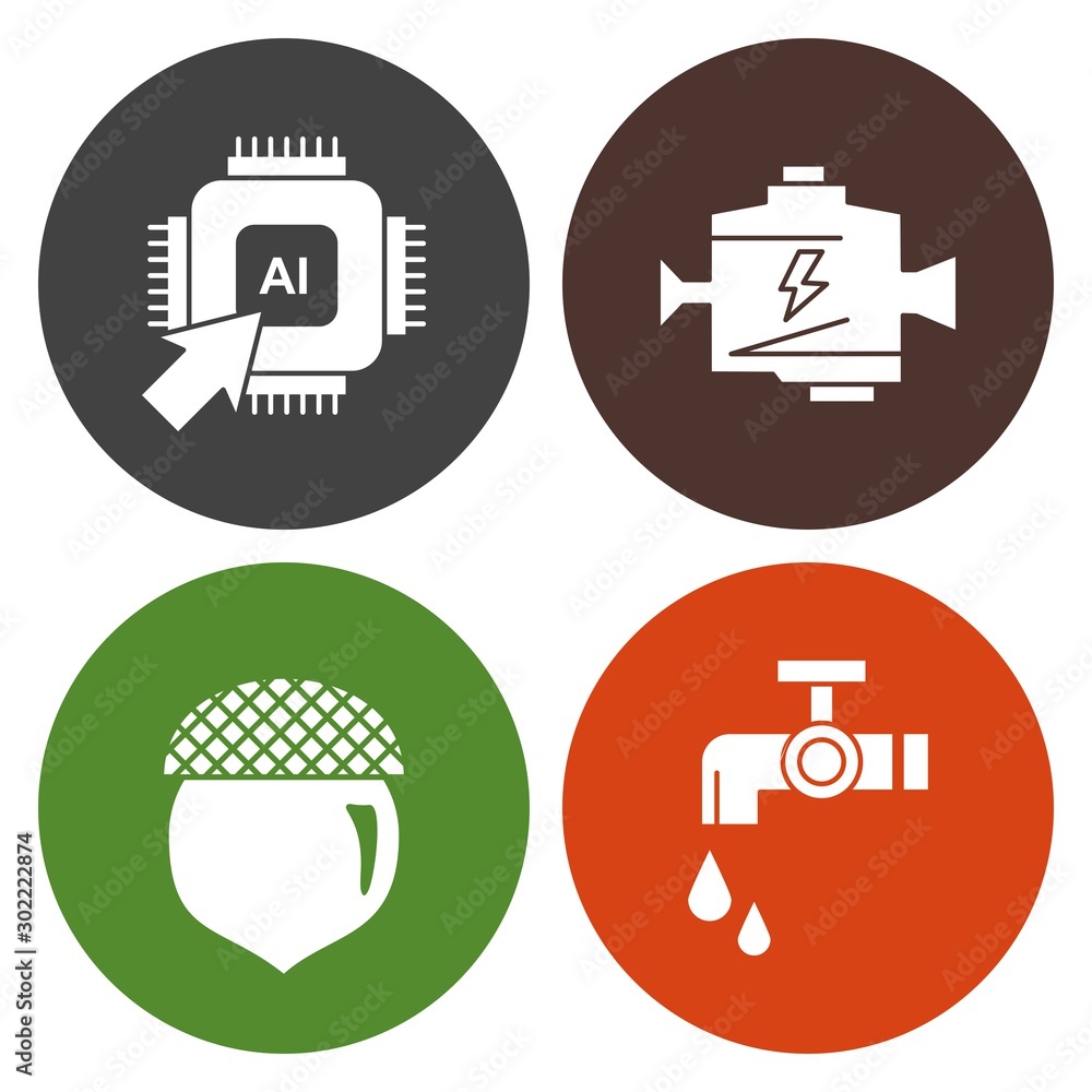 Simple Set of Universal Related Color Icons Simple Set of Universal Related Color Icons