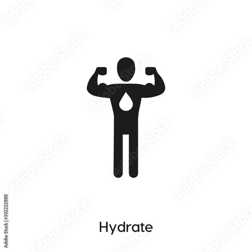 hydrate icon. hydrate vector symbol. Linear style sign for mobile concept and web design. hydrate symbol illustration. Pixel vector graphics - Vector	