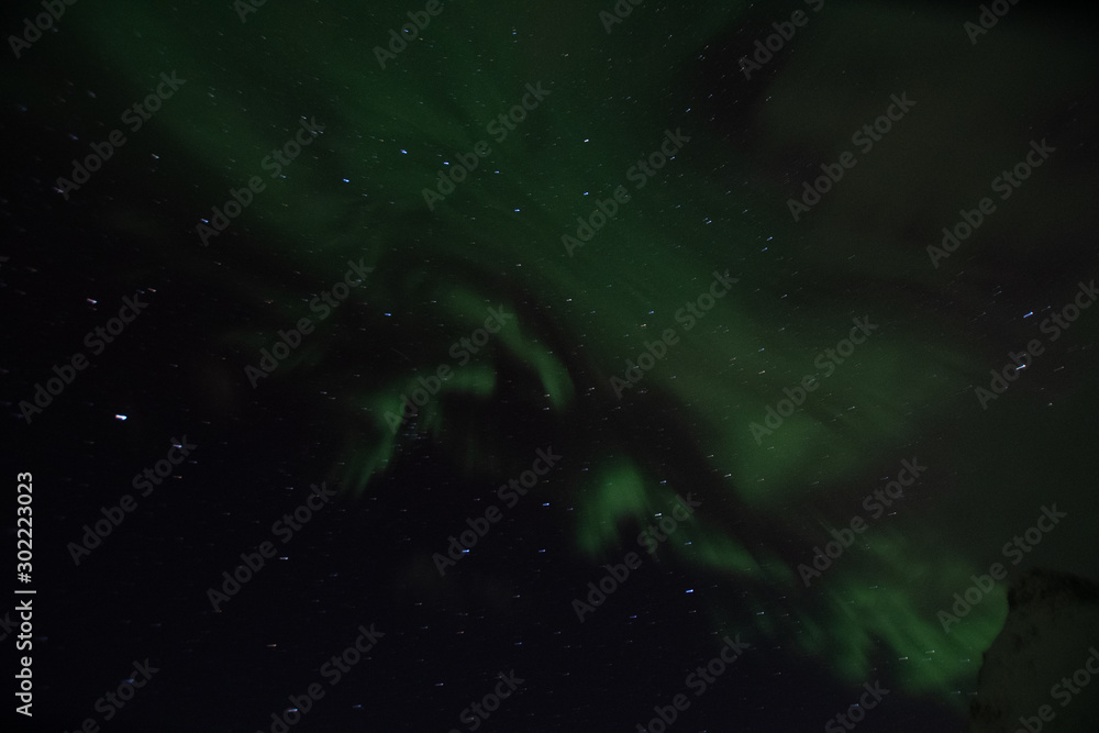 Fototapeta premium Northern Europe Norway Northern lights aurora