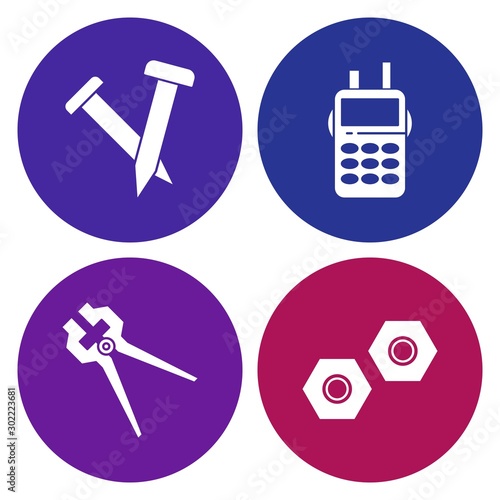 4 Simple Universal Related Color Icons