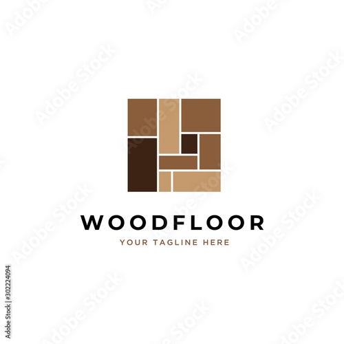 Flooring symbol logo design vector template