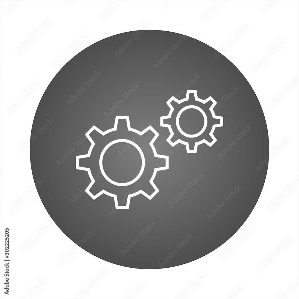 Gear icon. machine wheel. sprocket vector illustration. Gear icon. machine wheel. sprocket vector illustration.