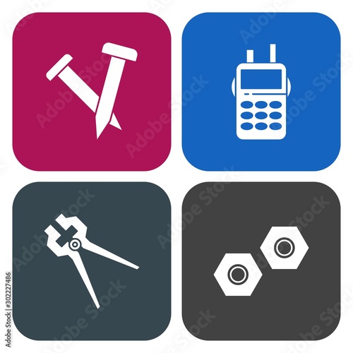 4 Simple Universal Related Color Icons
