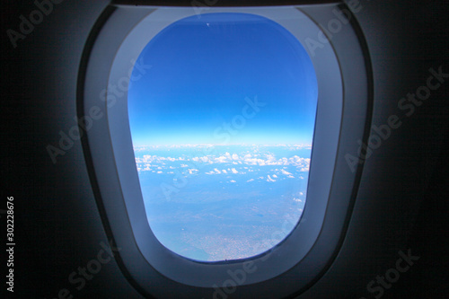 view from airplane window © kan