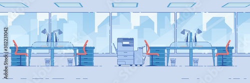 Spacious Office Area Agency with Computer Tables