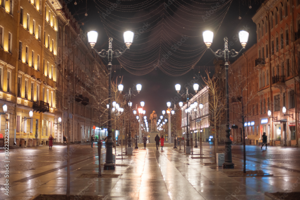 night city of St. Petersburg.