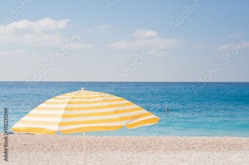 umbrella on the beach photo