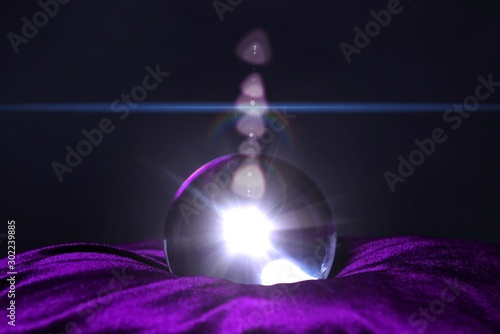 Powerful magic sphere,Fortune teller,mind power concept.