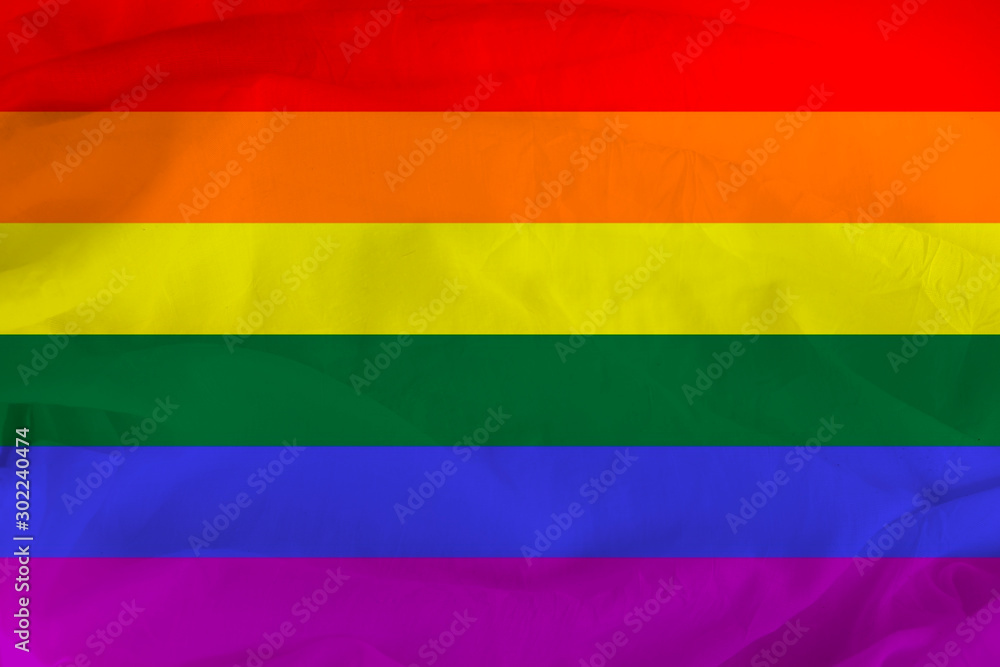 LGBT rainbow flag, Pride flag, Freedom flag - the international symbol of the lesbian, gay, bisexual and transgender community, the concept of the human rights movement LGBT rainbow flag, Pride flag, Freedom flag - the international symbol of the lesbian, gay, bisexual and transgender community, the concept of the human rights movement