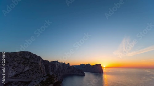 Sunset Timelapse Over the Sea