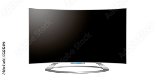 Curved tv screen