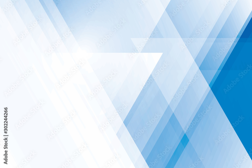 Abstract geometric blue and white color background. Vector, illustration.	 - obrazy, fototapety, plakaty 