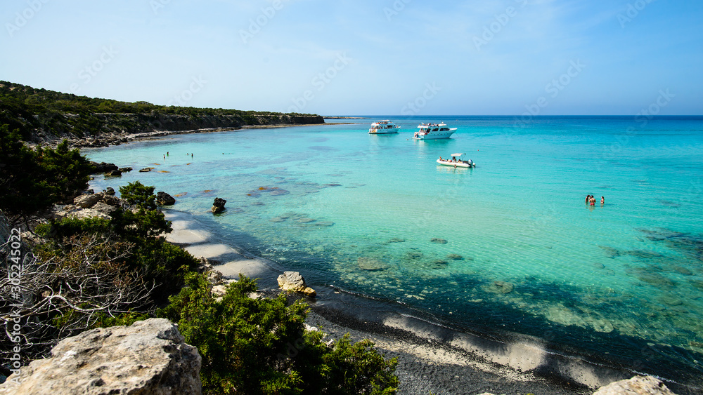 Fototapeta premium famous blue lagoon place, Cyprus Akamas Peninsula National Park