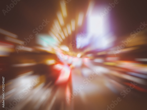 Abstract blurred,car light