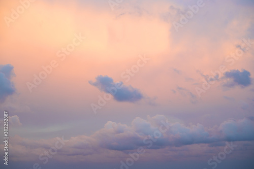 Purple sky at sunset on sea in Bulgaria-Nessebar