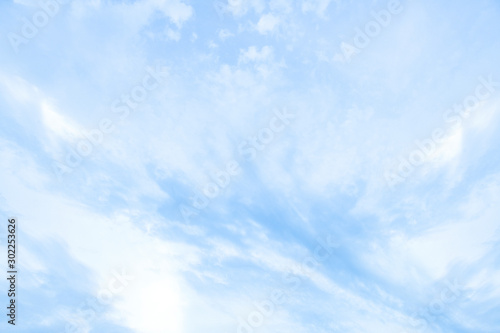 Blue sky with natural white clouds landscape - Image