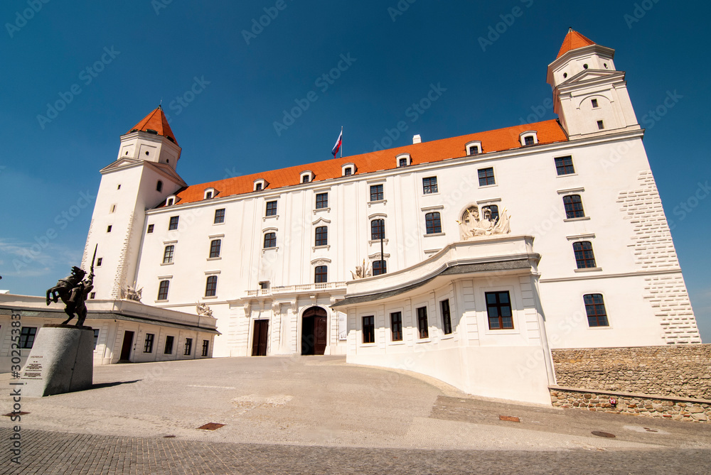 Bratislava, Slovakia. View of the Bratislava castle entrance at noon