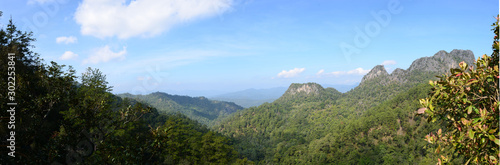 Mountain in the mist at Doi Luang Chiang Dao