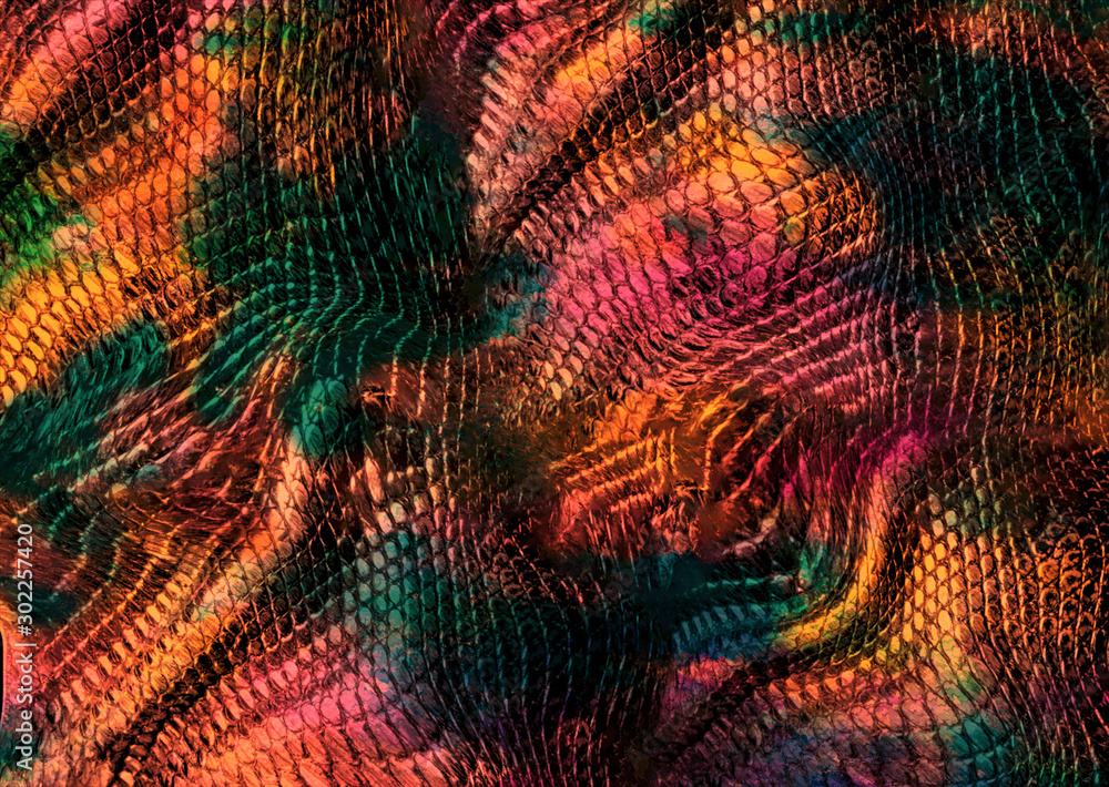 abstract colorful snake skin background abstract colorful snake skin background