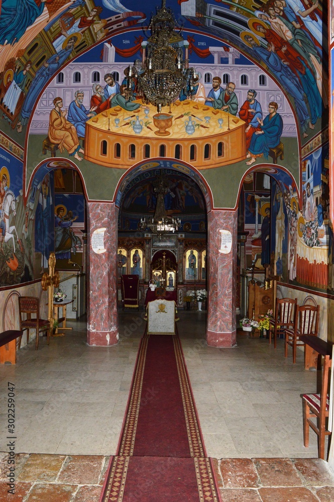 the interior of the orthodox church