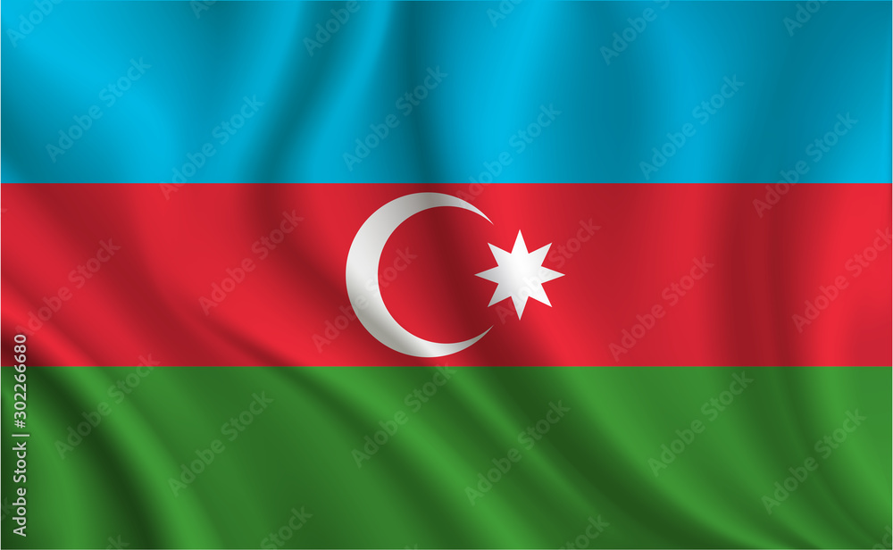 Azerbaijan Flag background Azerbaijan Flag background