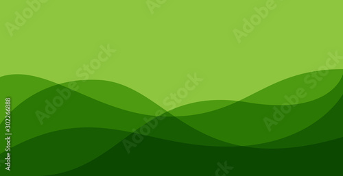 green wavy gradation background, green wavy background . modern style