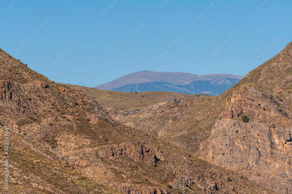 Landscape of La Alpujarra near Berja (Almeria)