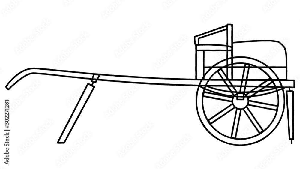 An animated drawing of a cart in the style of Leonardo da Vinci. An animated drawing of a cart in the style of Leonardo da Vinci.