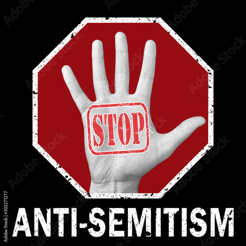 Valokuva Stop anti-Semitism conceptual illustration. Social problem