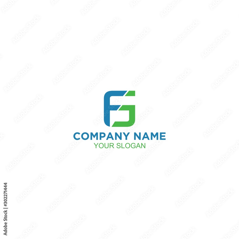 Simple FG Logo Design Vector Simple FG Logo Design Vector