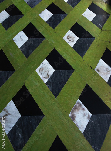 abstract geometric background of rectangular tiles that looks like 3D