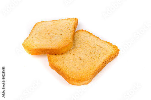Dehydrated small toast crostini crackers for breakfast or desserts
