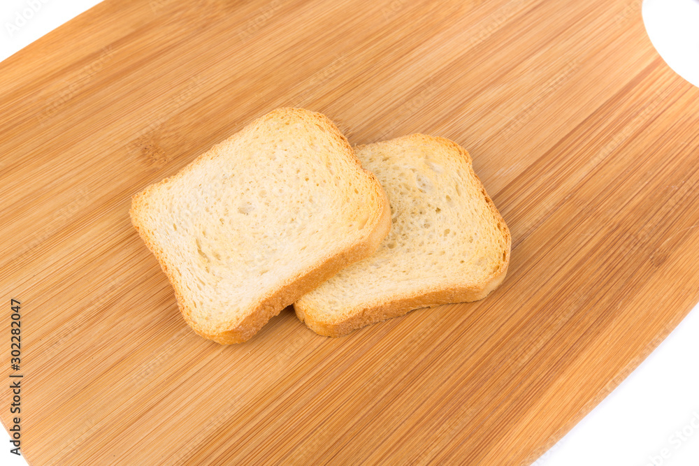 Dehydrated small toast crostini crackers for breakfast or desserts