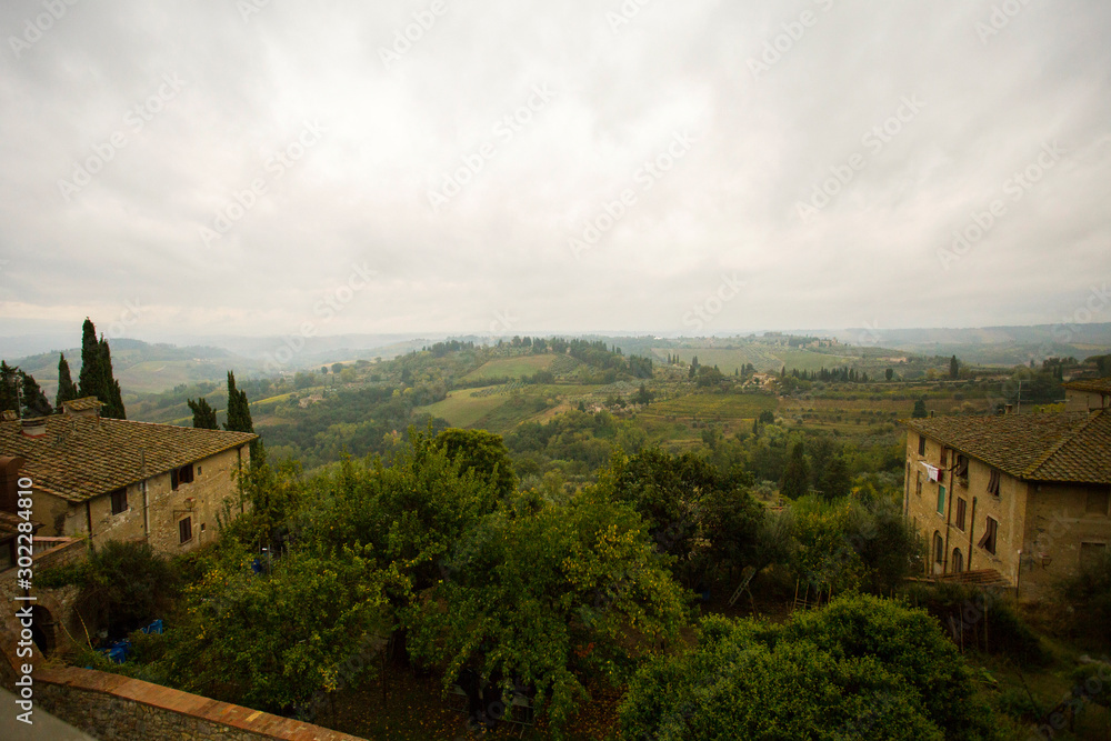 View from San Gimignano, Italy