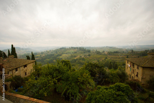 View from San Gimignano  Italy