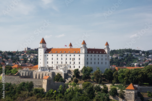 view of Bratislava Castle famous sight of slovakia