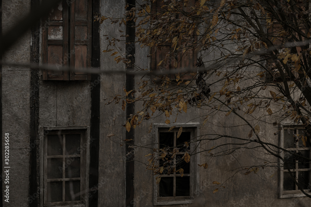 Fototapeta premium old abandoned house