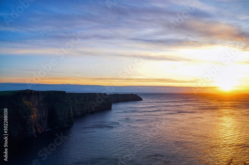 Sunset at the Cliffs of Moher, Ireland