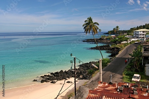 Obraz na plátně Beach of the capital Moroni, Grand Comoros / Ngazidja /