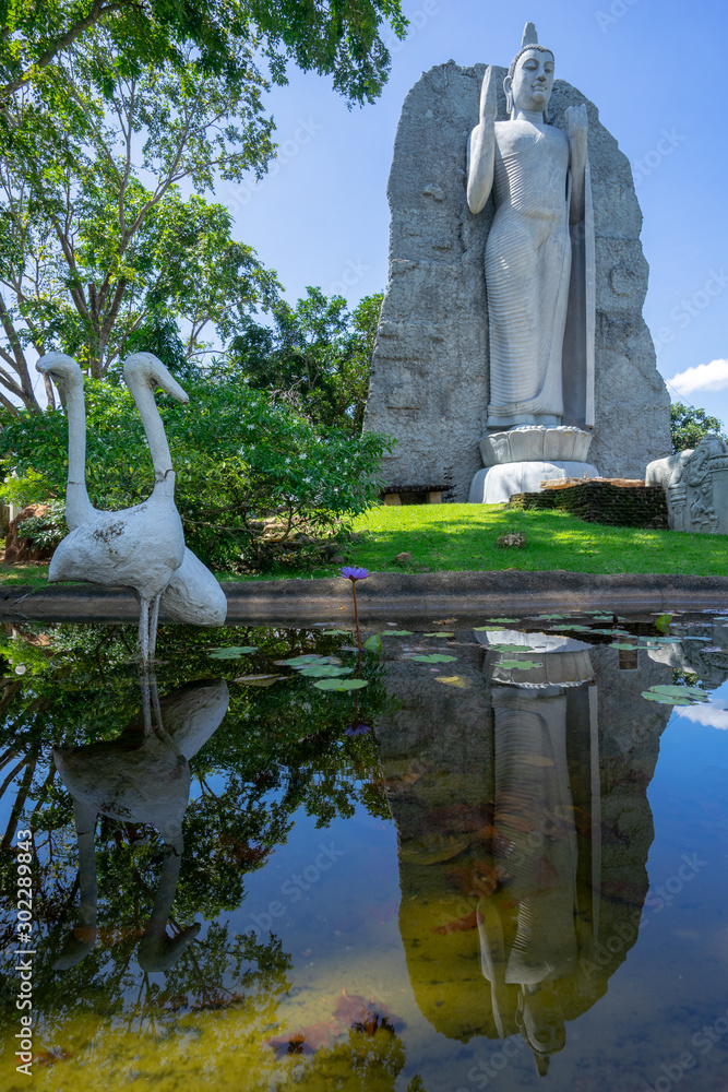 Obraz premium tall buddha statue