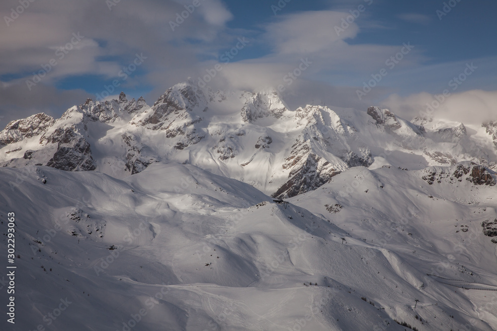Mountain landscape in Serre Chevalier, French Alps Mountain landscape in Serre Chevalier, French Alps