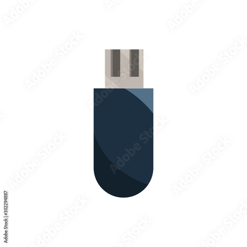 flash drive usb office work business equipment icon